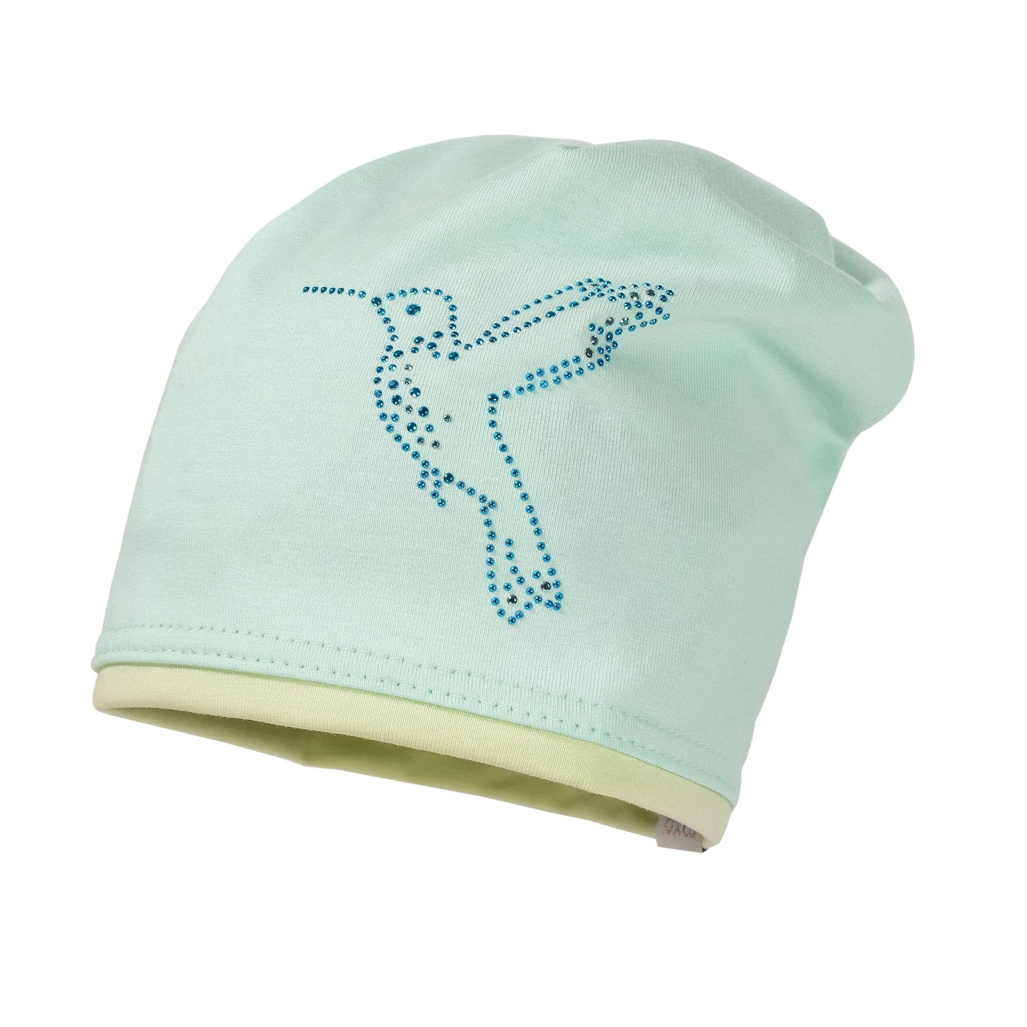 maximo MINI GIRL-Beanie middle, Kontrastrand, Jersey – jetzt kaufen
