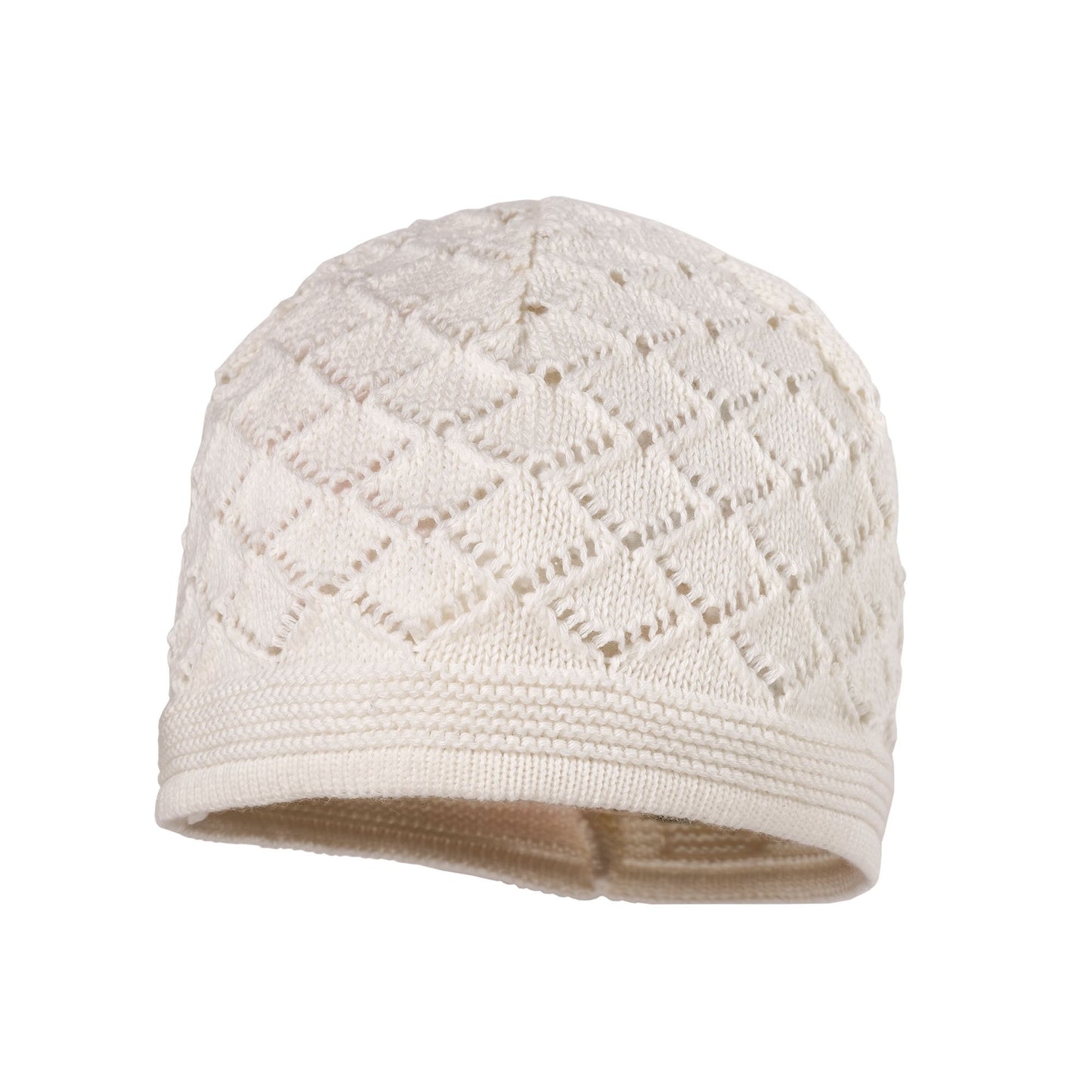 maximo MINI GIRL-Mütze - Häkelmütze - Baumwolle weiss – jetzt kaufen