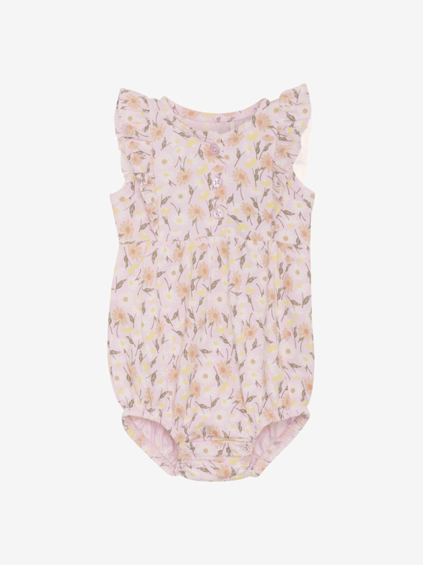 Minymo Strampler kurzarm Blumen pink tulle – jetzt kaufen