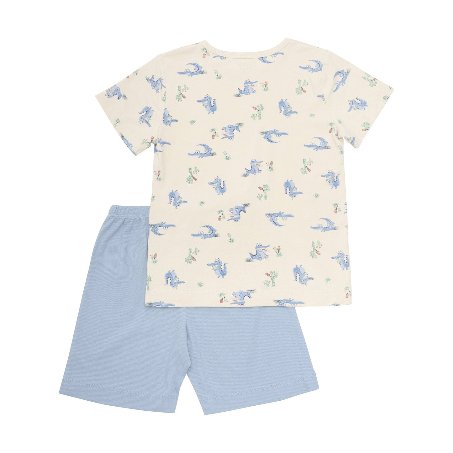 CeLaVi Pyjamaset kurz - Krokodil Bambusmix dusty blue – jetzt kaufen