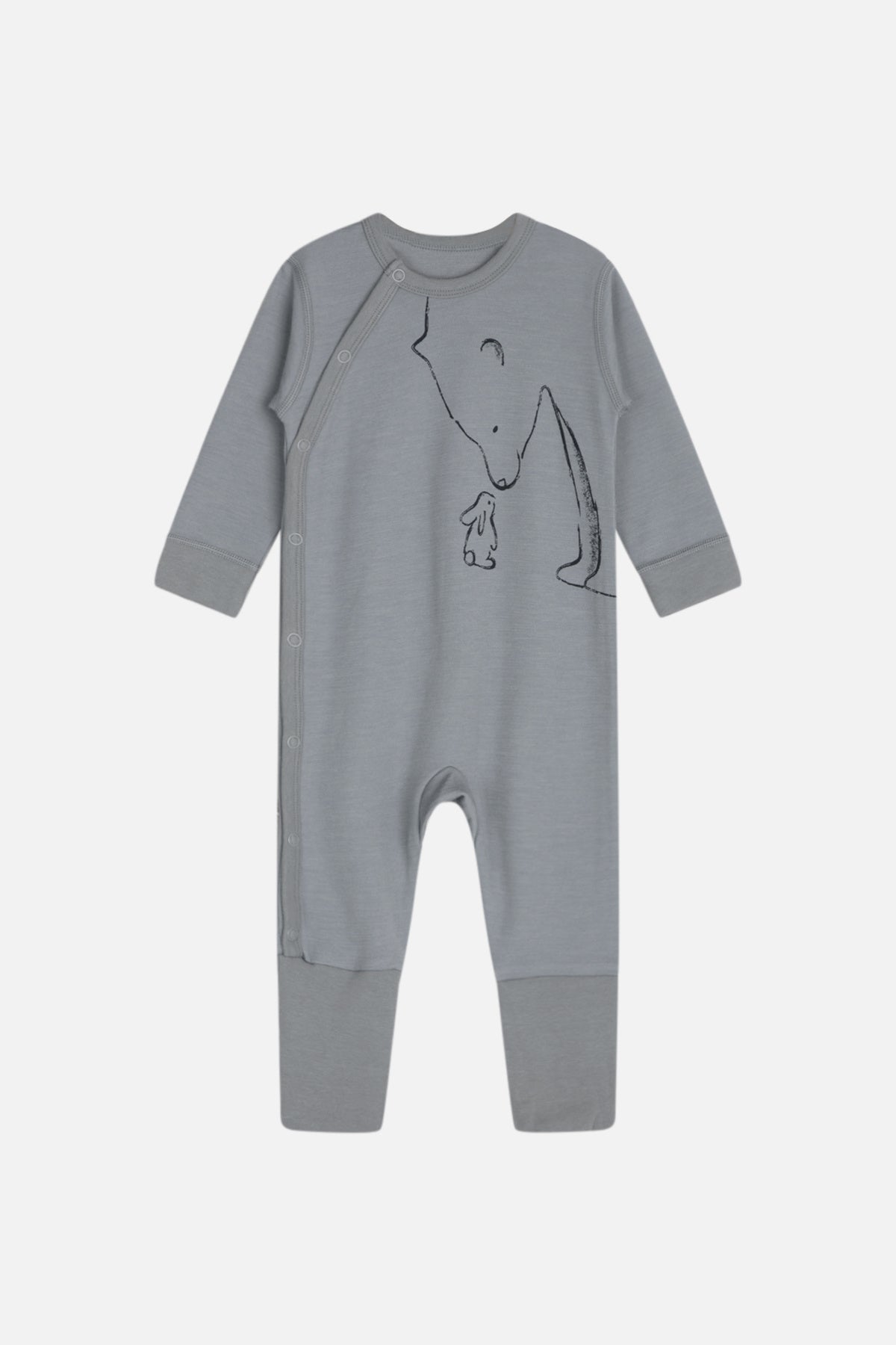Hust and Claire Moodi Pyjama Wolle Bambus Hase Bär blu – jetzt kaufen