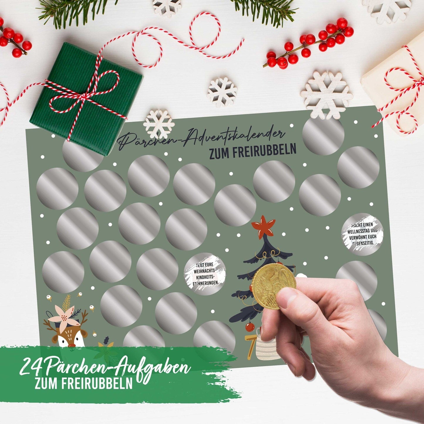 Papierdrachen Adventskalender zum Freirubbeln – Aufga – jetzt kaufen
