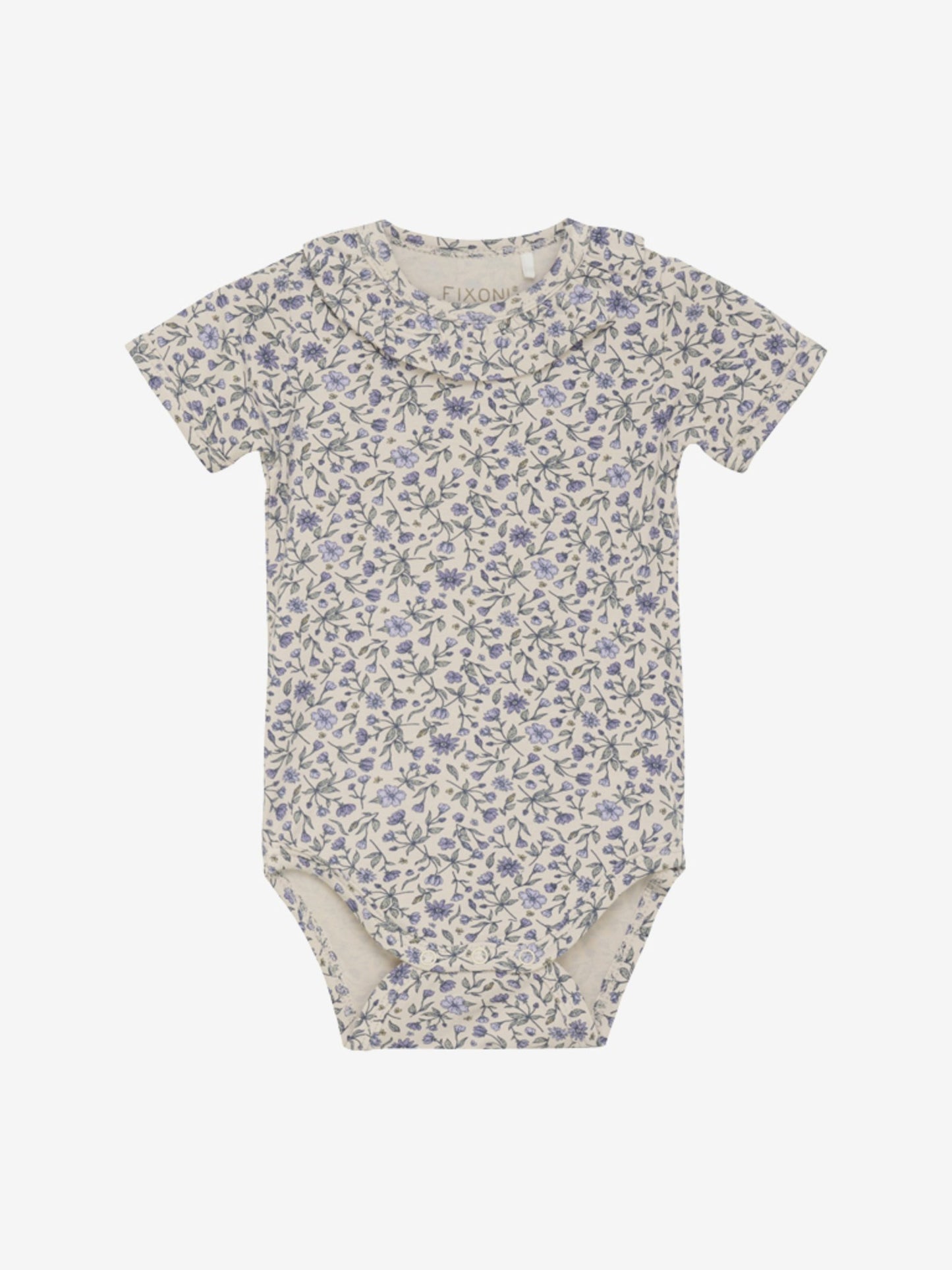 Fixoni Body kurzarm Bambusviskose geblumt - tapioca – jetzt kaufen