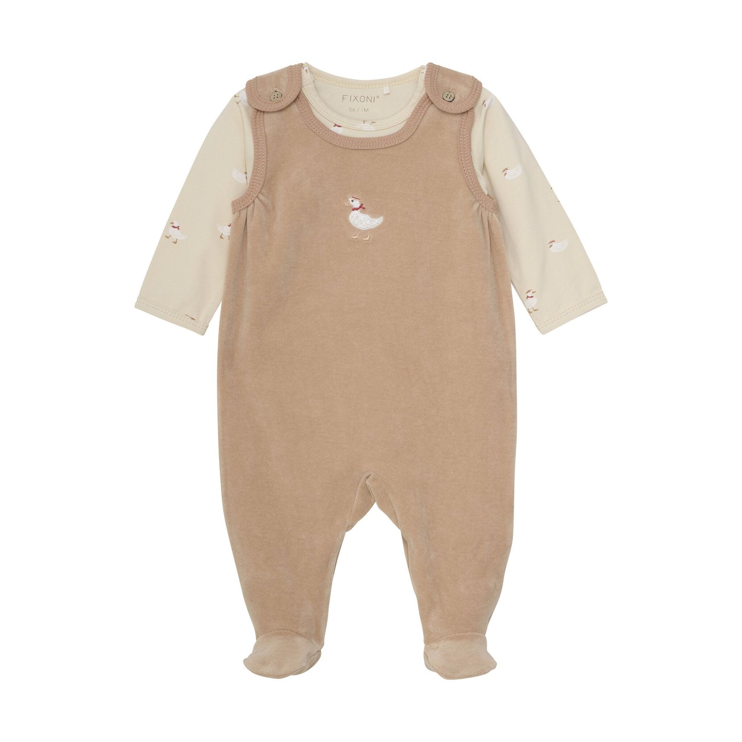 Fixoni 2 teiliges Strampler Set Gans - Biobaumwolle – jetzt kaufen