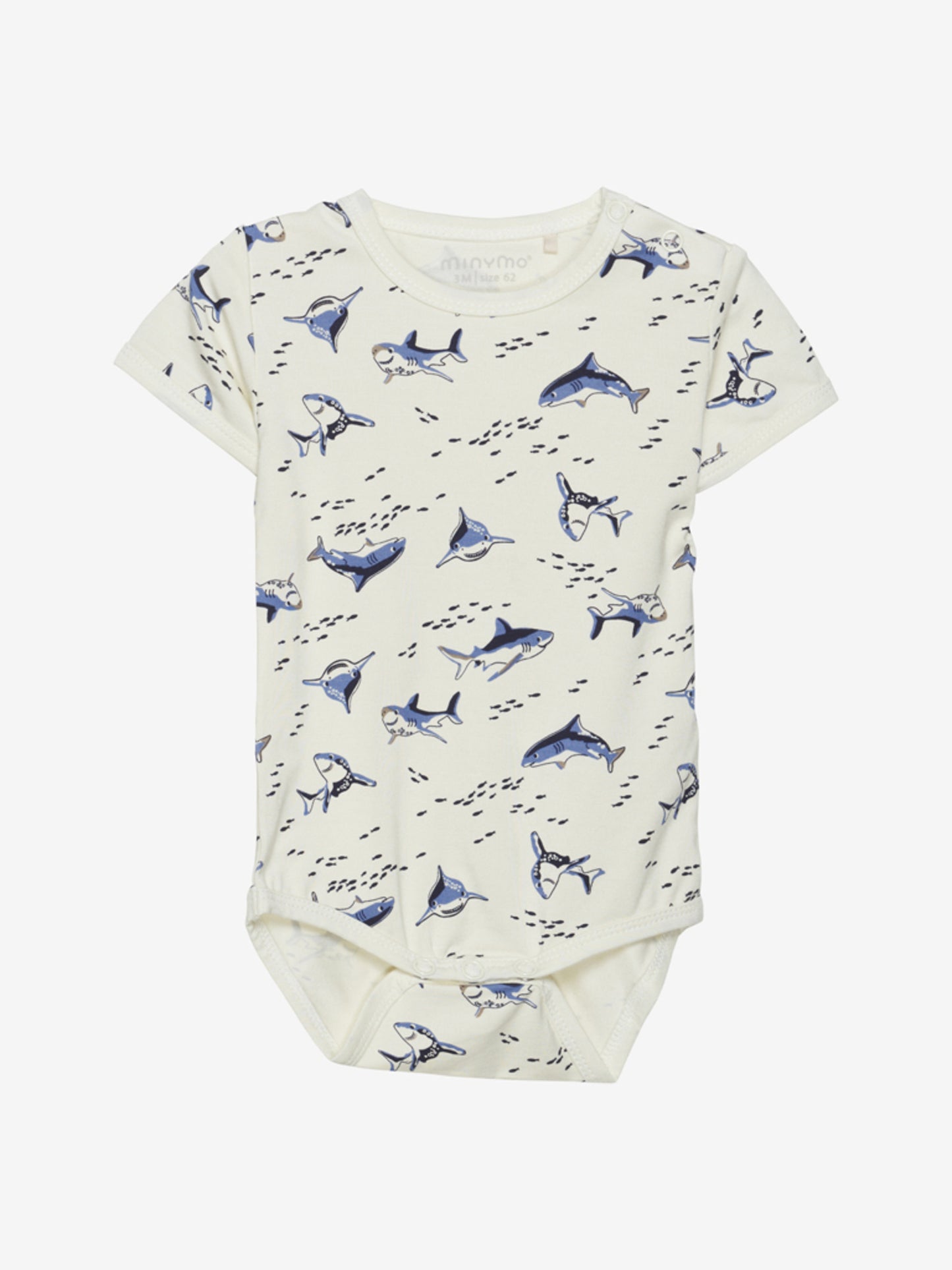 Minymo Body kurzarm - Haifisch- Bambusviskose - inifin – jetzt kaufen
