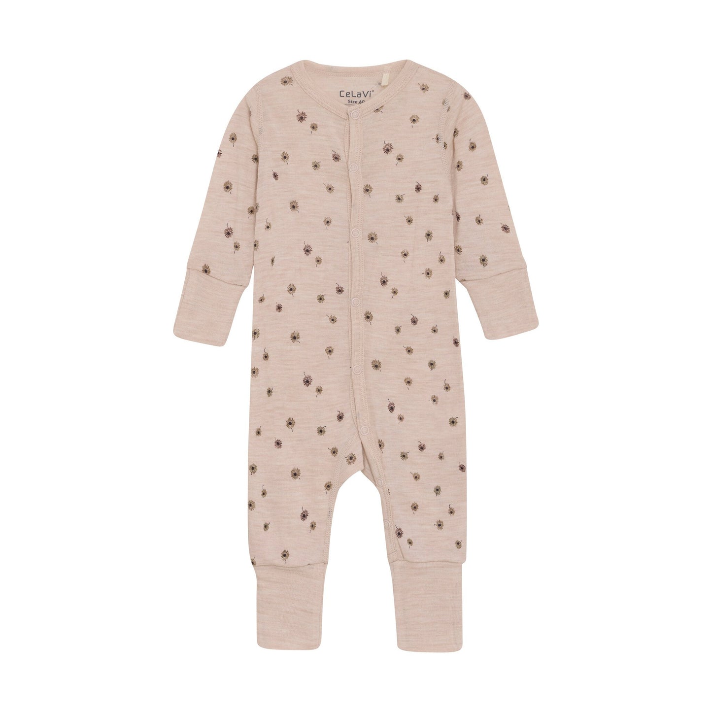 CeLaVi Pyjama Merinowolle Blumen rose dust – jetzt kaufen