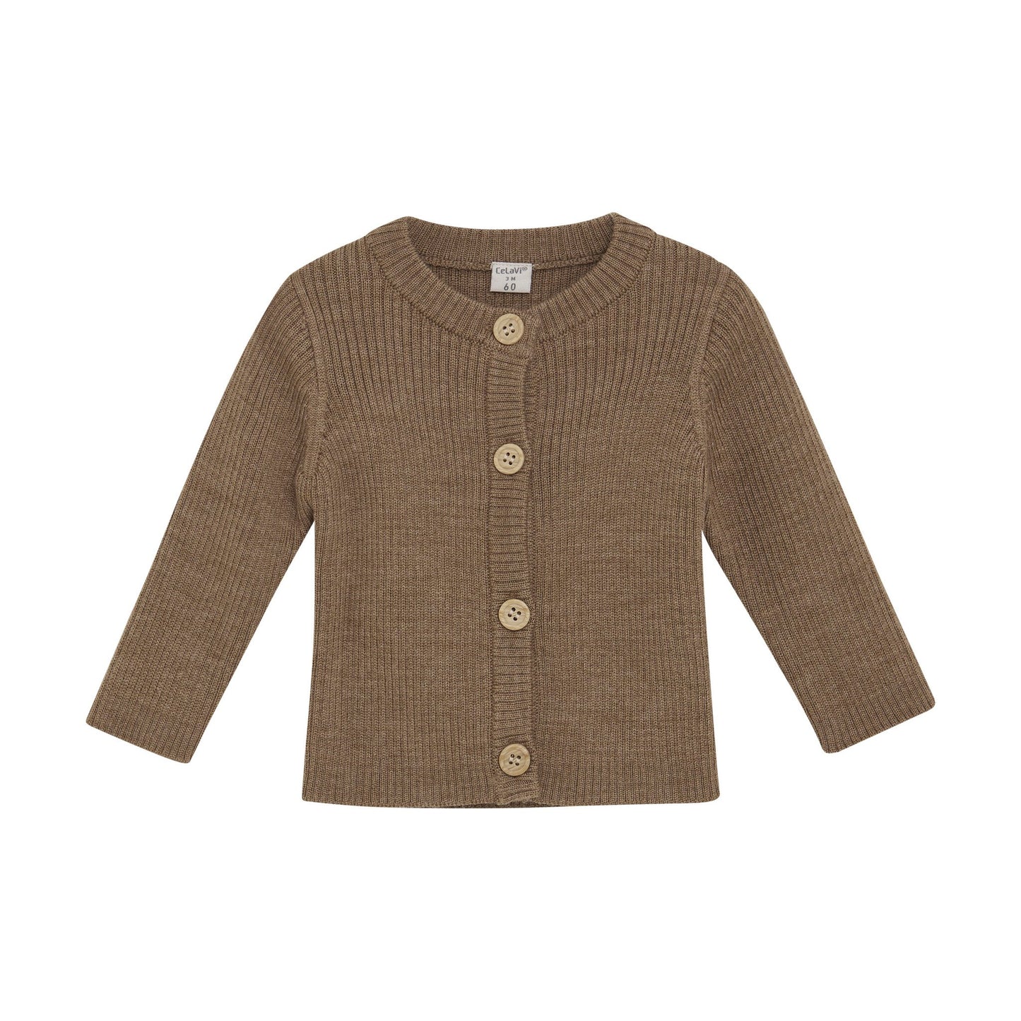 CeLaVi Strickjacke Merinowolle cocoa creme – jetzt kaufen