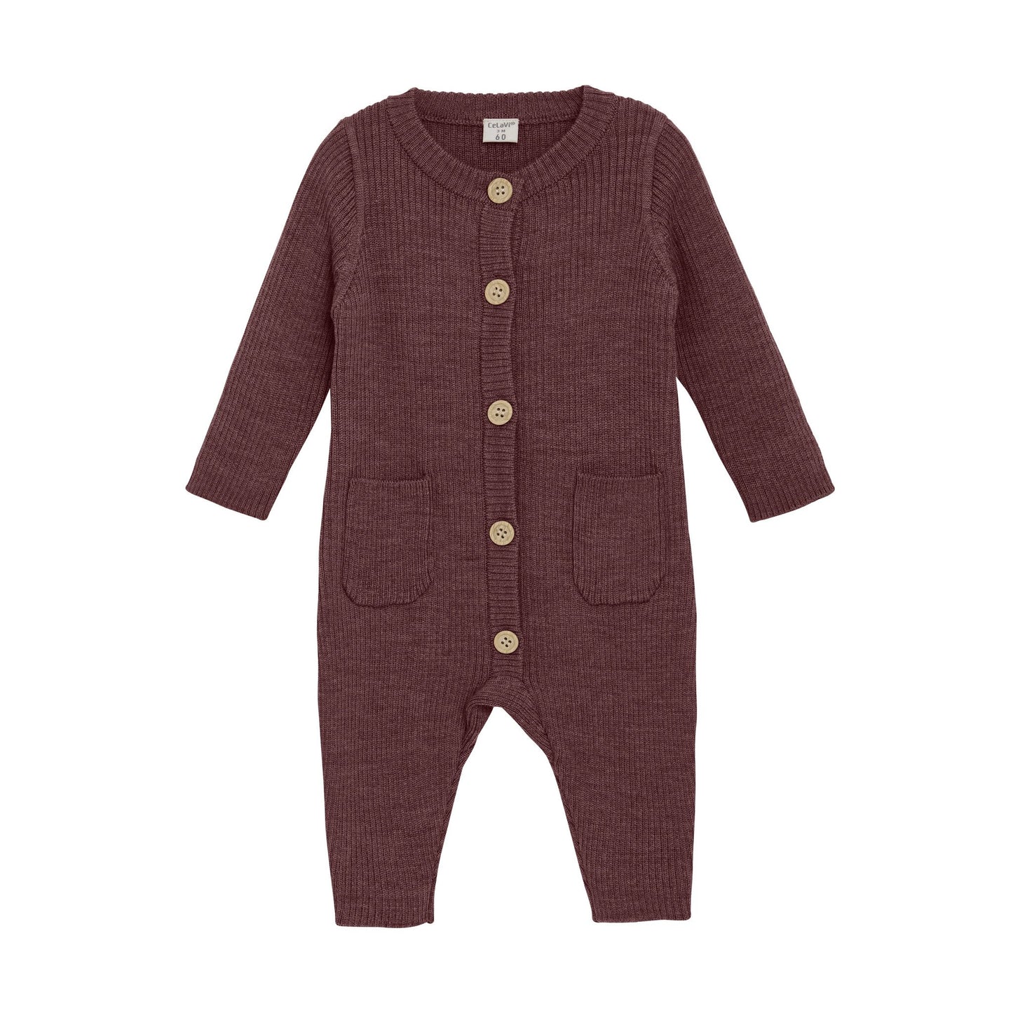 CeLaVi Strickanzug Merinowolle marron – jetzt kaufen