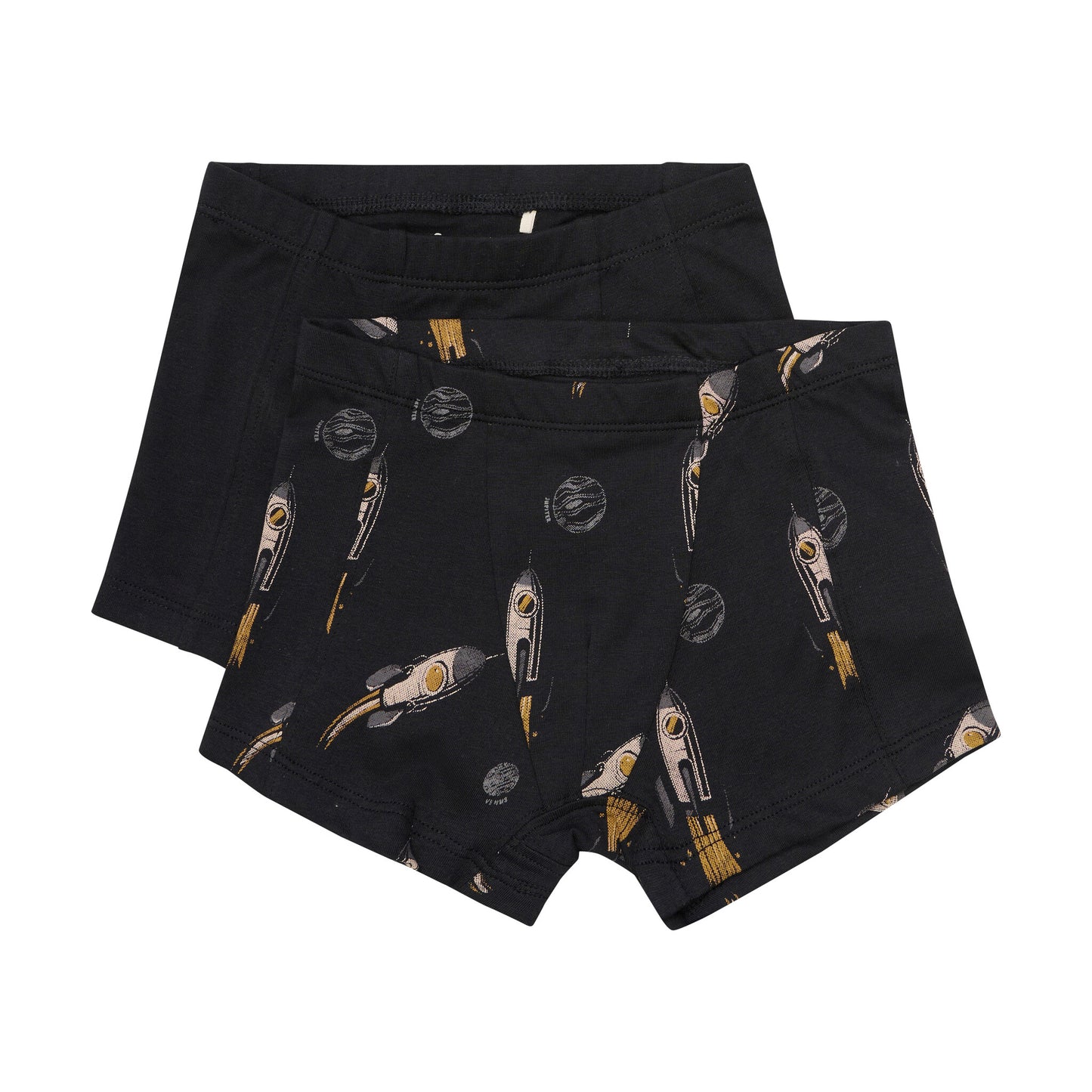 Minymo 2er Set Boxershorts Weltraum/unifarben Biobaumw – jetzt kaufen