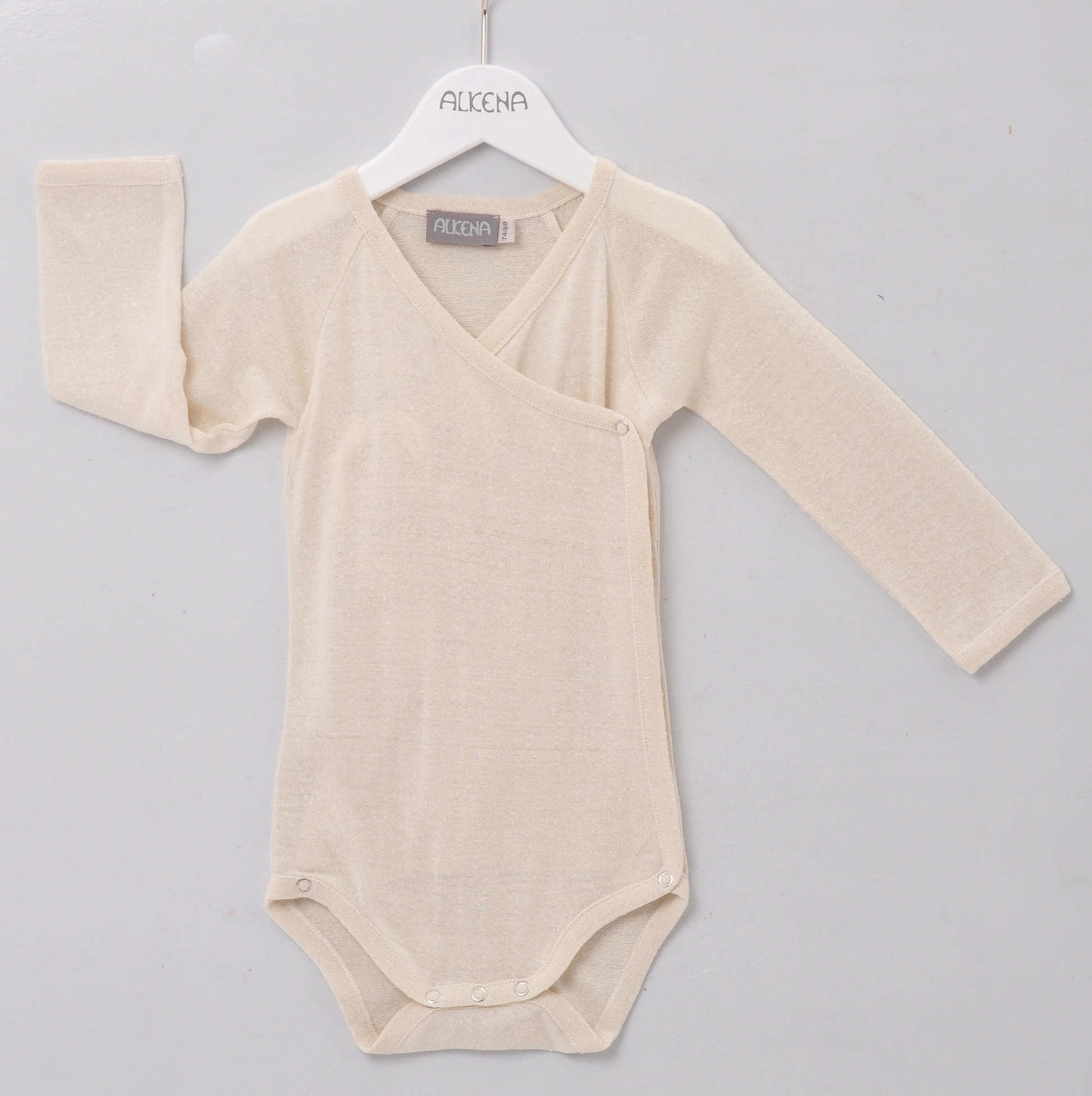 Alkena Wickelbody natur langarm - Bourretteseide – jetzt kaufen