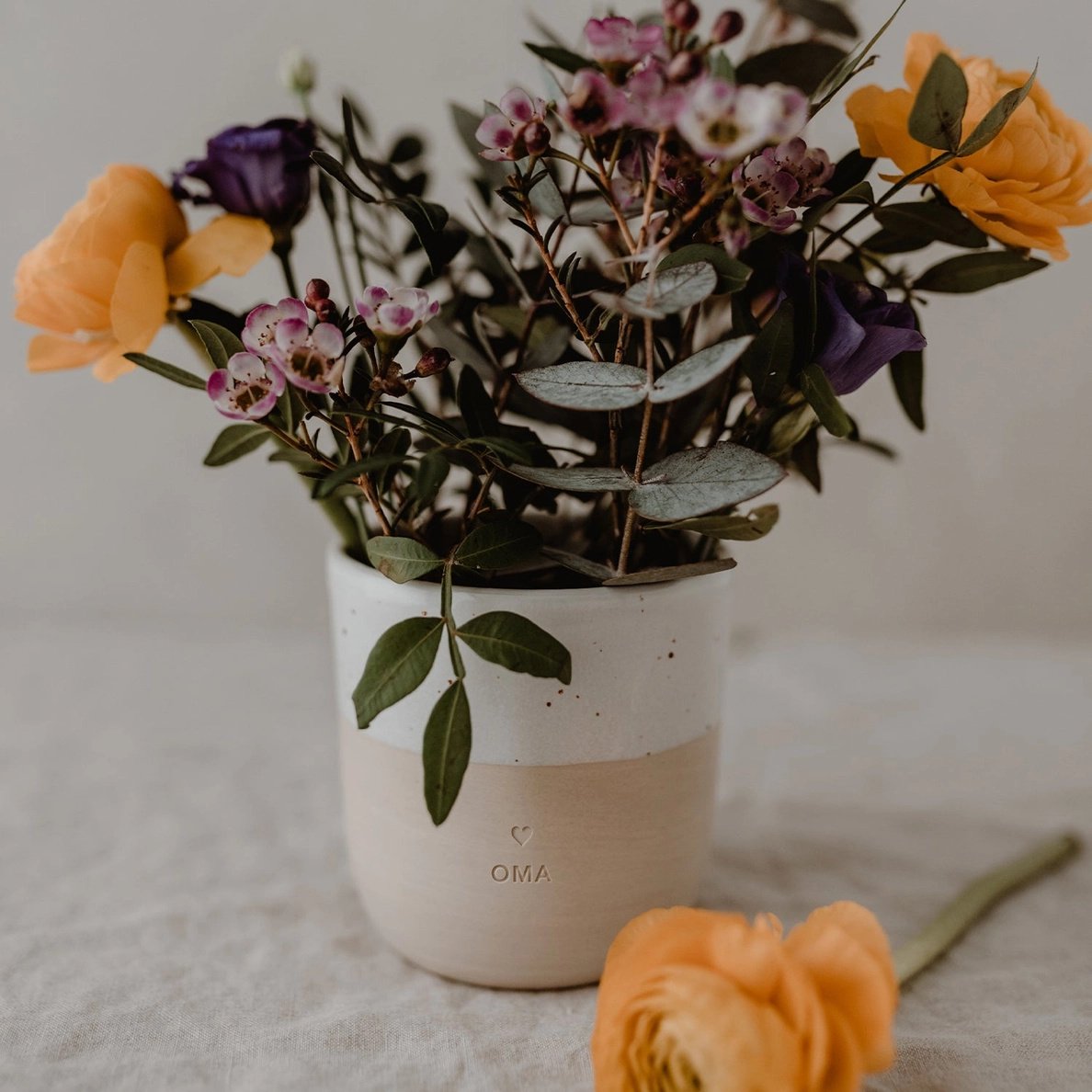 Eulenschnitt Becher Oma Steingut spülmaschinenfest – jetzt kaufen