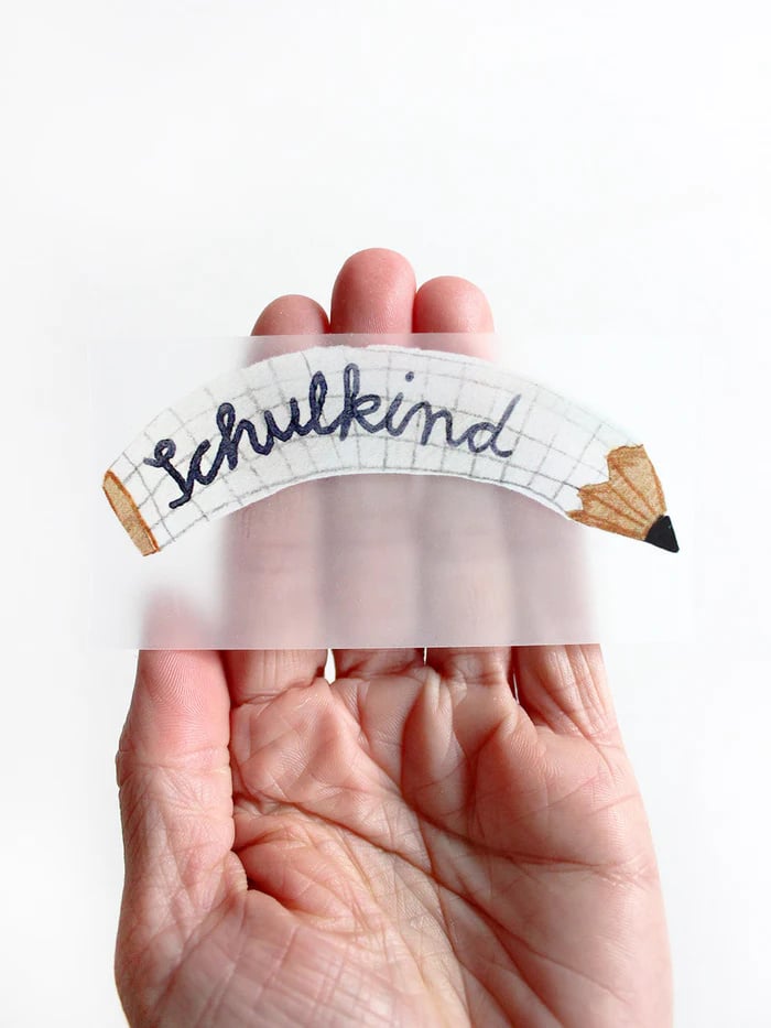 Halfbird Bügelbild randlos "Schulkind Stift" – jetzt kaufen