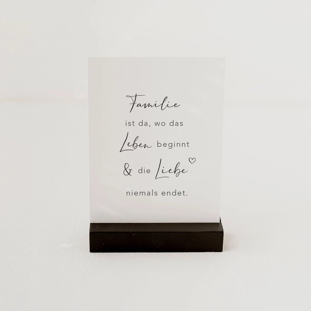 Eulenschnitt Spruchkarte Familie ist – jetzt kaufen