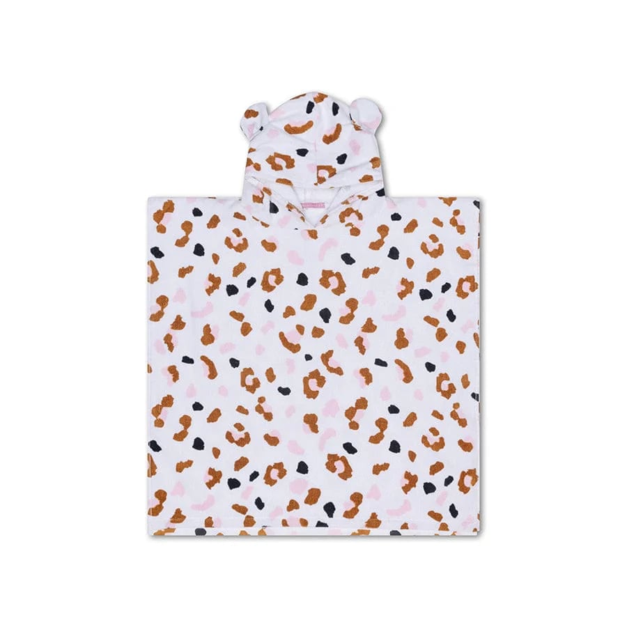 SWIM ESSENTIALS Strandponcho Leopard 65 x 65 cm Baumwo – jetzt kaufen