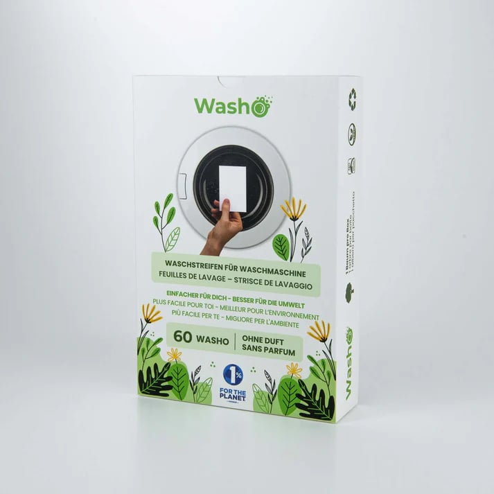 Washo 1 Box mit 60 Washo-Waschstreifen ohne Duft – jetzt kaufen