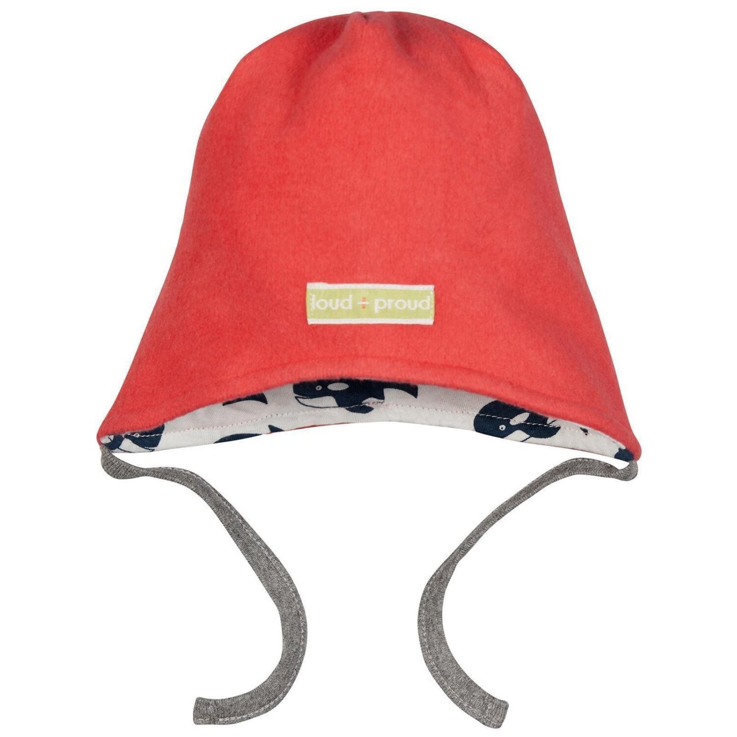 Loud and Proud Wendemütze Baumwoll-Fleece Wal - melon – jetzt kaufen