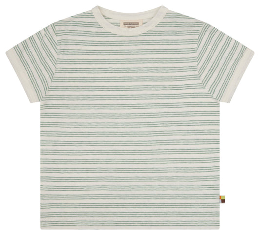 Loud and Proud T-Shirt Streifen mit Leinen  bambusgrün – jetzt kaufen