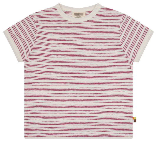 Loud and Proud T-Shirt Streifen mit Leinen fuchsia – jetzt kaufen