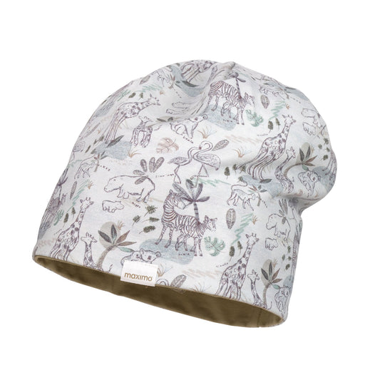 maximo MINI-Beanie, reversible,Futter Jersey Druck/uni – jetzt kaufen