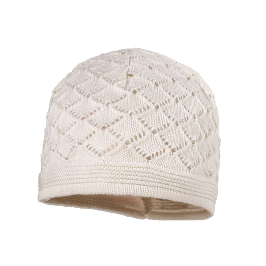 maximo MINI GIRL-Mütze - Häkelmütze - Baumwolle weiss – jetzt kaufen