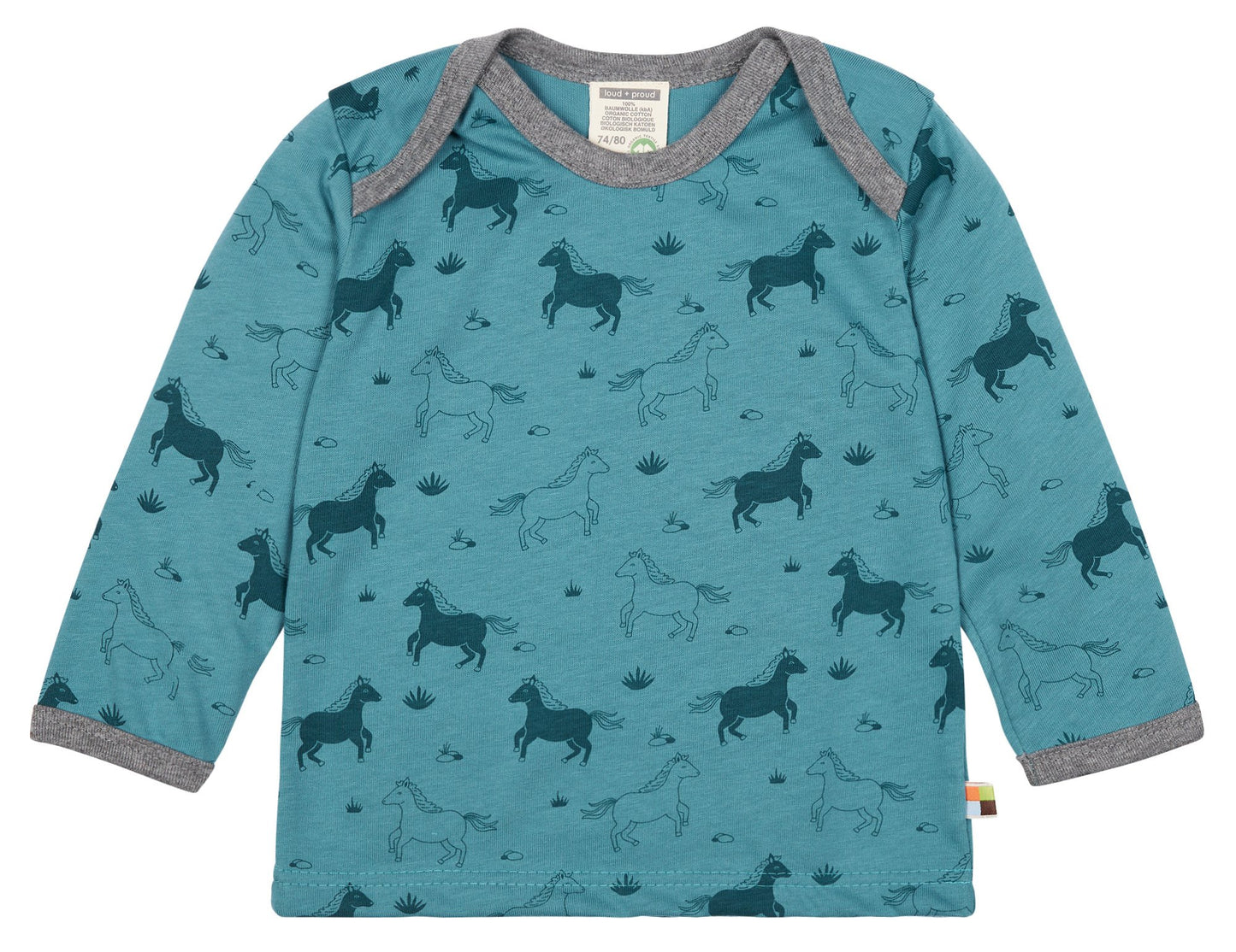 Loud and Proud Shirt langarm aus Biobaumwolle - Pferd – jetzt kaufen