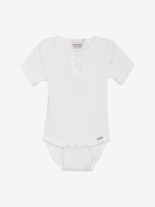 Minymo Body kurzarm Tencelmix pristine/weiss – jetzt kaufen