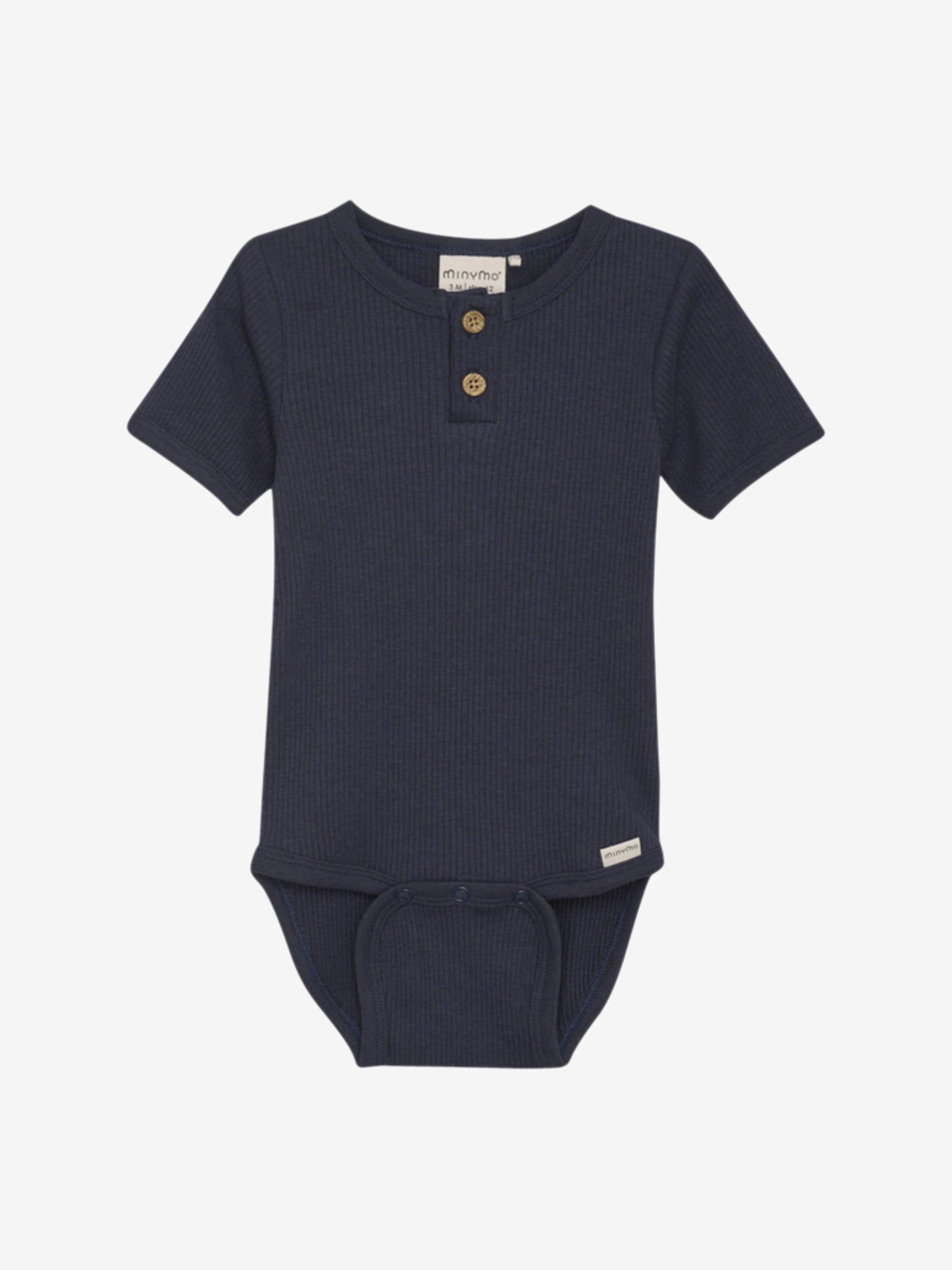 Minymo Body kurzarm Tencelmix gerippt blue nights – jetzt kaufen