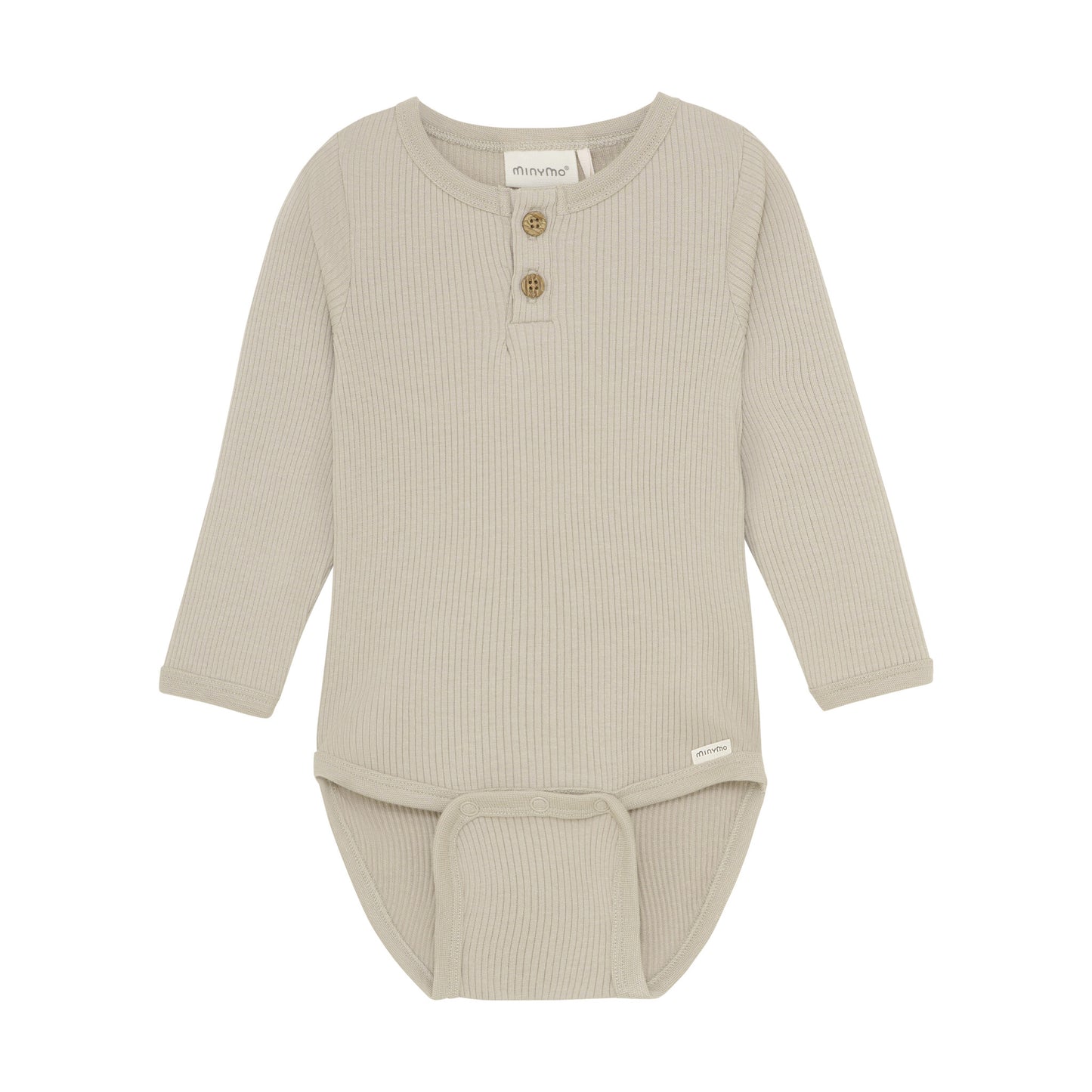 Minymo Body langarm Tencelmix gerippt hellbeige – jetzt kaufen