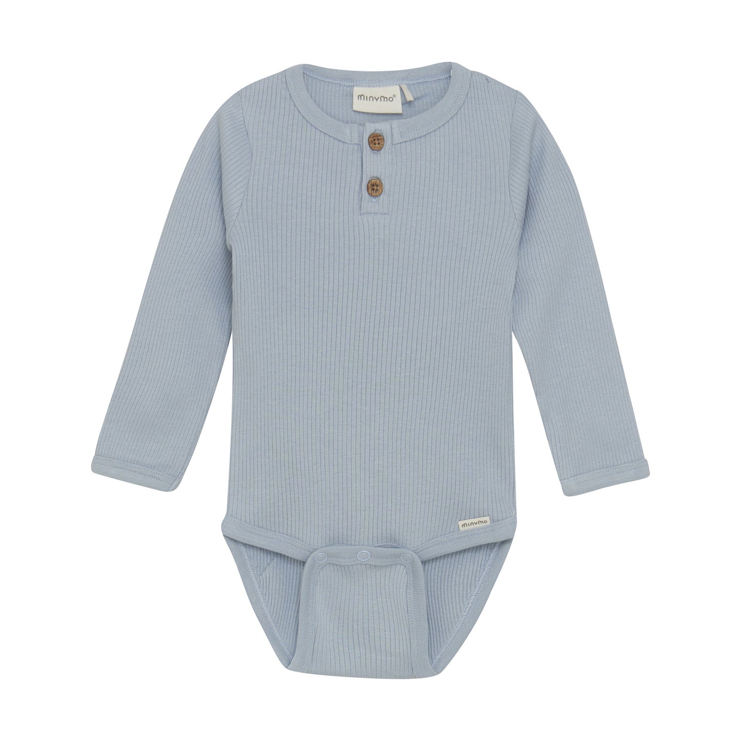 Minymo Body langarm Tencelmix gerippt blue fog – jetzt kaufen