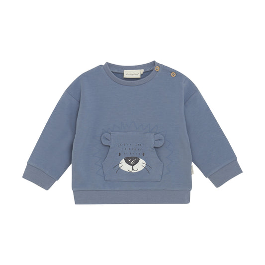 Minymo Langarmshirt Bambusmix Löwe flint stone – jetzt kaufen