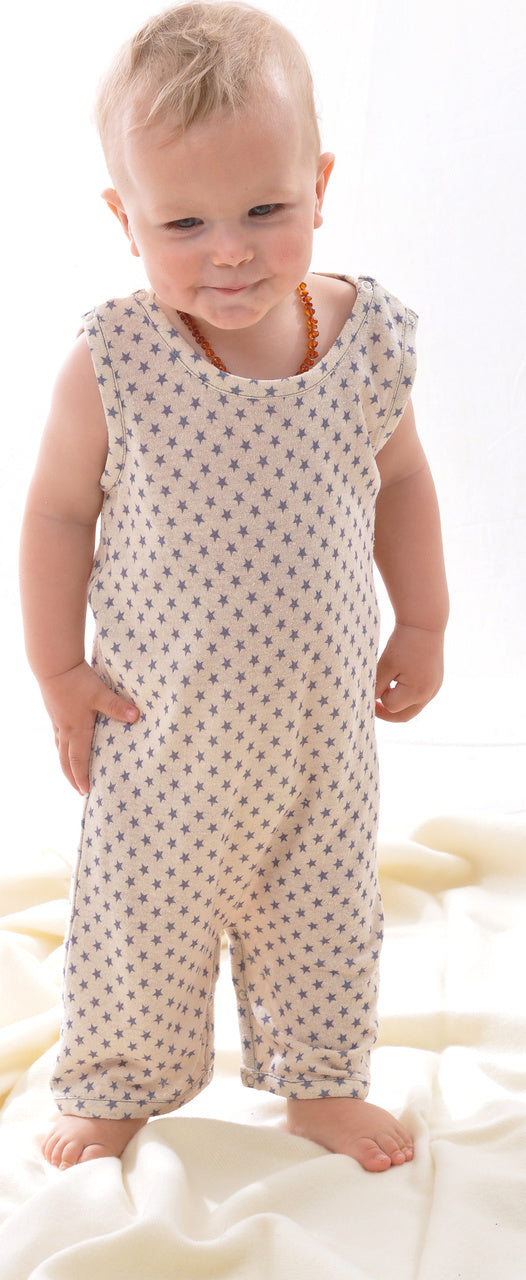 Alkena Spieler - natur mit Sternendruck - mit Knöpfen – jetzt kaufen