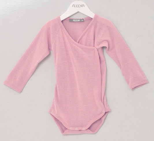 Alkena Wickelbody langarm - Bouretteseide - rosa – jetzt kaufen