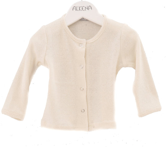 Alkena  Kinder langarm Jäckchen Bio Bourretteseide nat – jetzt kaufen