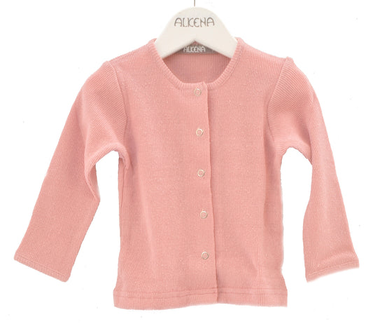 Alkena  Kinder langarm Jäckchen Bio Bourretteseide ros – jetzt kaufen