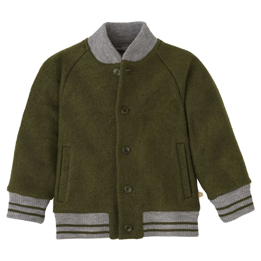 Disana Disana College Jacke - Wollwalkjacke - Oliv – jetzt kaufen