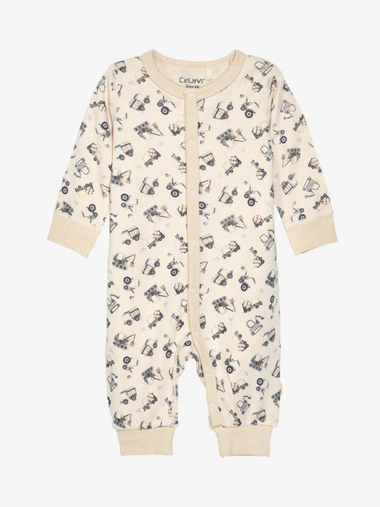 CeLaVi Pyjama Bambusviskose Wolle  Baustelle dark blue – jetzt kaufen