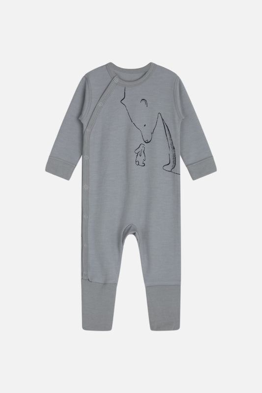 Hust and Claire Moodi Pyjama Wolle Bambus Hase Bär blu – jetzt kaufen