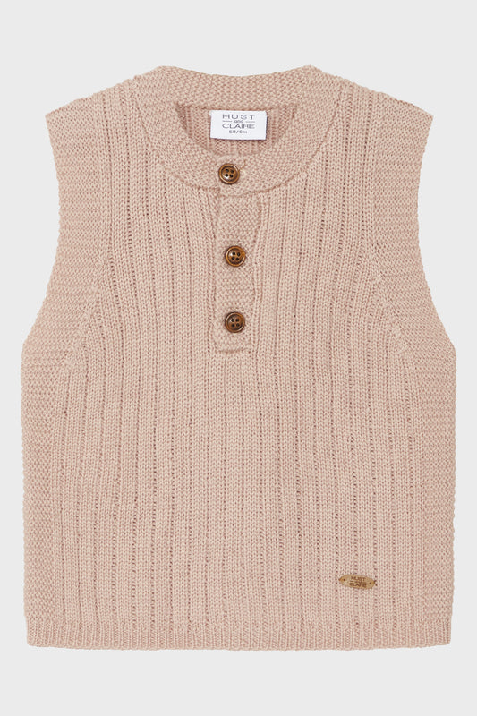 Hust and Claire Weste / Pullunder Edi Merinowolle rose – jetzt kaufen