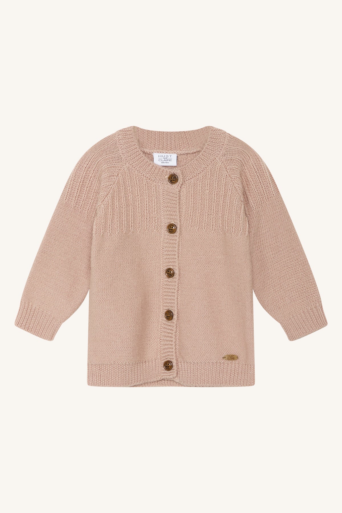 Hust and Claire Cardigan Curi Merinowolle rose cloud – jetzt kaufen