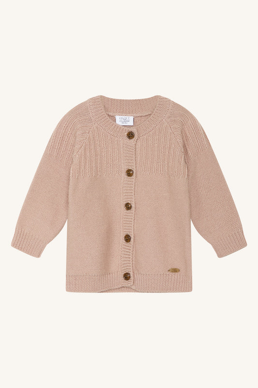 Hust and Claire Cardigan Curi Merinowolle rose cloud – jetzt kaufen