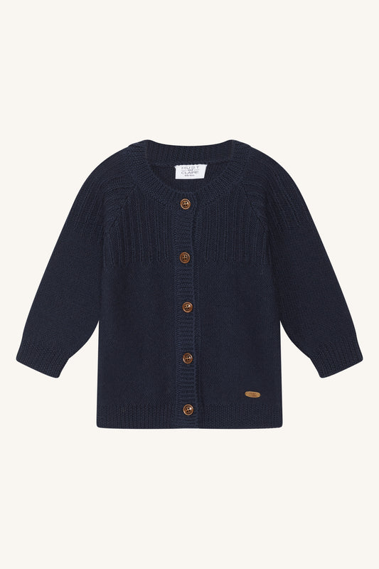 Hust and Claire Cardigan Curi Merinowolle more navy – jetzt kaufen