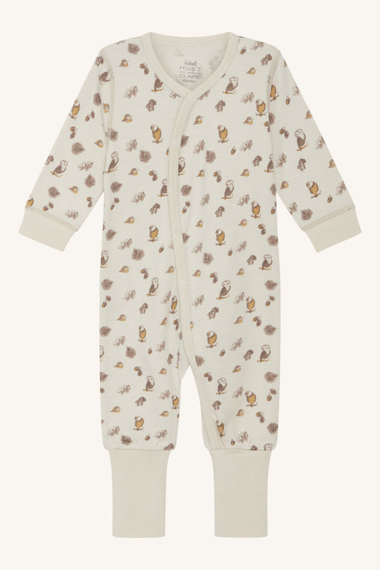 Hust and Claire Moby Pyjama  Merinowolle Eulen french – jetzt kaufen