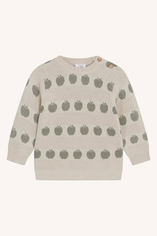 Hust and Claire Pos Pullover Äpfel - Bambusviskose/Bau – jetzt kaufen
