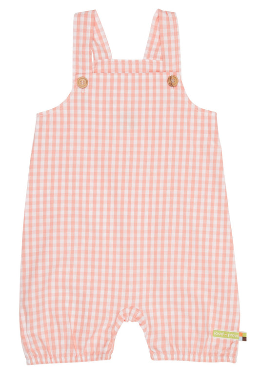 Loud and Proud Kurze Latzhose - Vichy-Karo - peach – jetzt kaufen