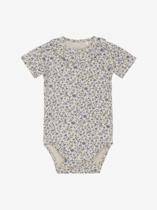 Fixoni Body kurzarm Bambusviskose geblumt - tapioca – jetzt kaufen