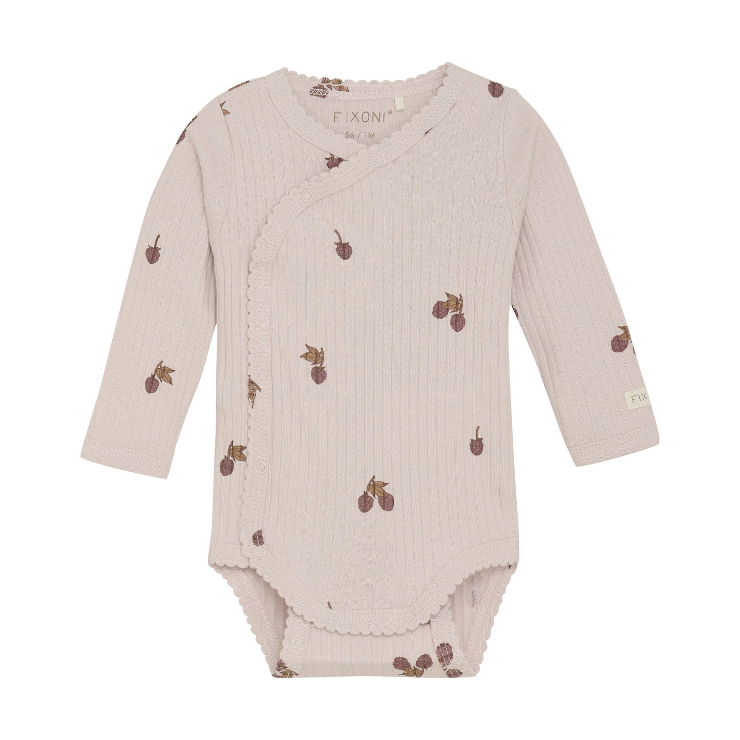 Fixoni Wickelbody langarm - Brombeere - Biobaumwolle r – jetzt kaufen