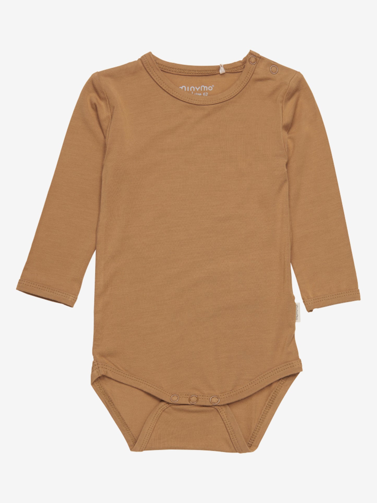 Minymo Body langarm - uni - Bambusviskose - chipmunk – jetzt kaufen