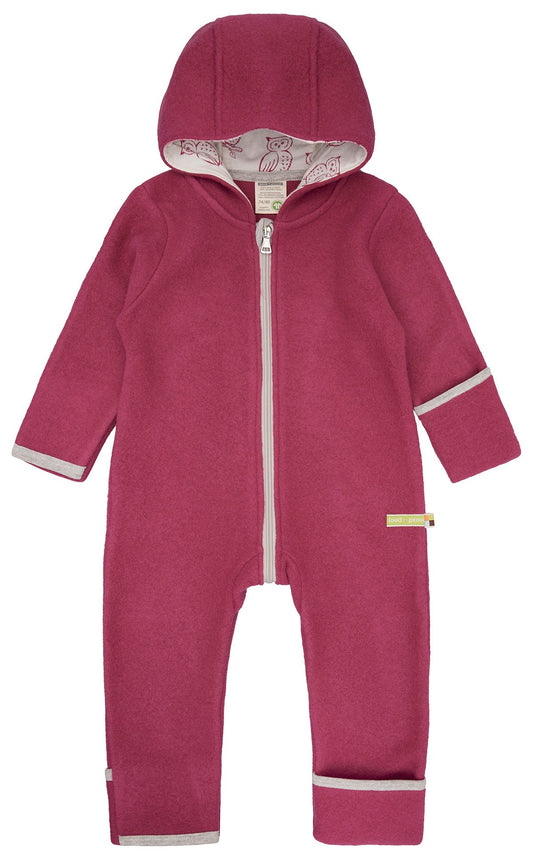Loud and Proud Overall Wollfleece mit Eulen pink – jetzt kaufen