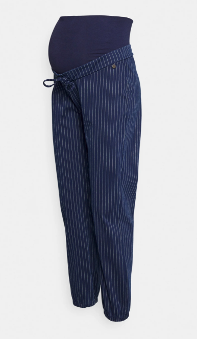 love2wait Umstandshose - Stoffhose- Denim striped - St – jetzt kaufen
