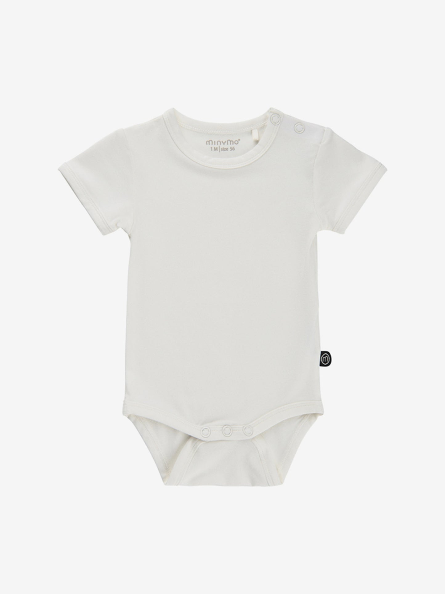 Minymo Body kurzarm - uni - Bambusviskose - white – jetzt kaufen